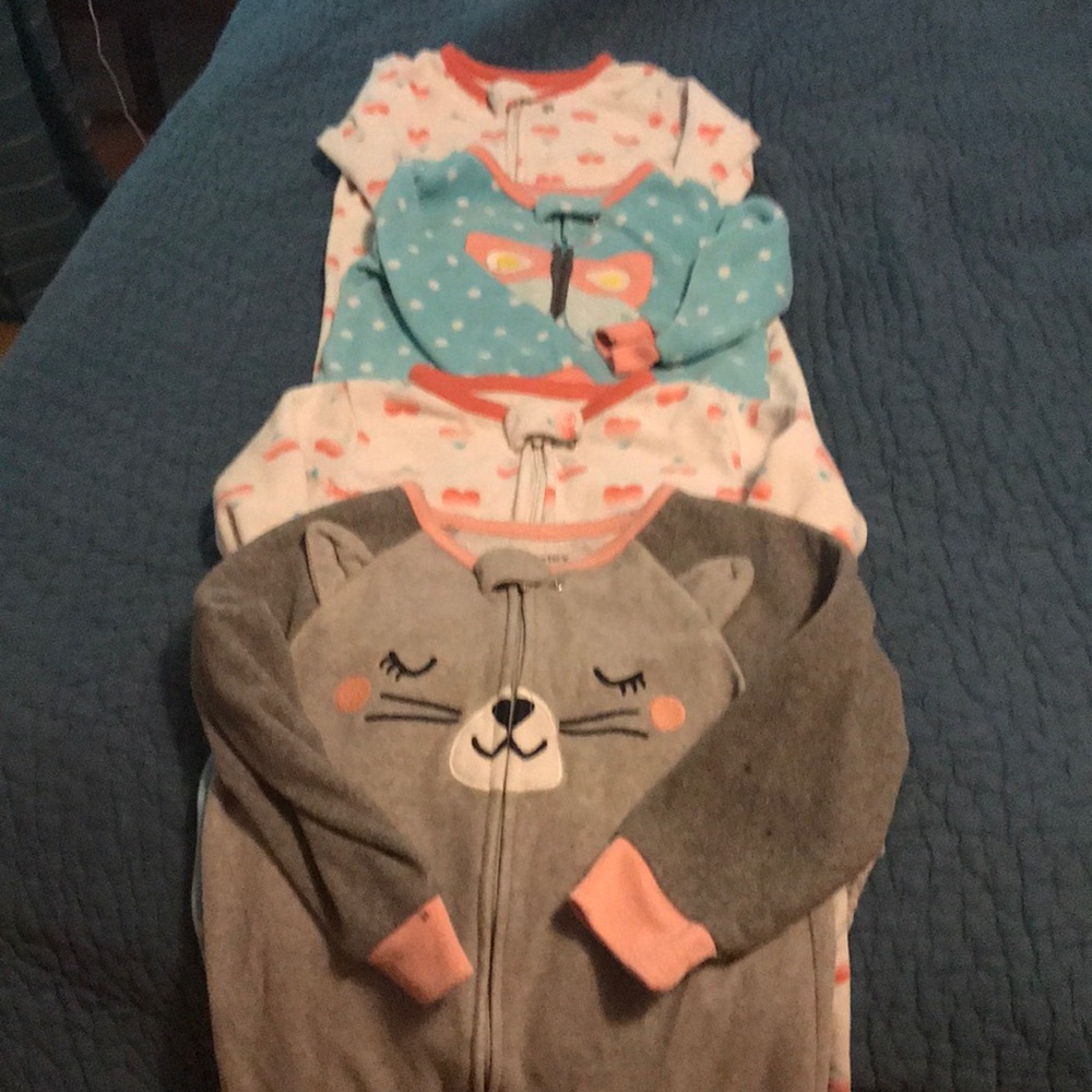 One piece fleece pajamas
